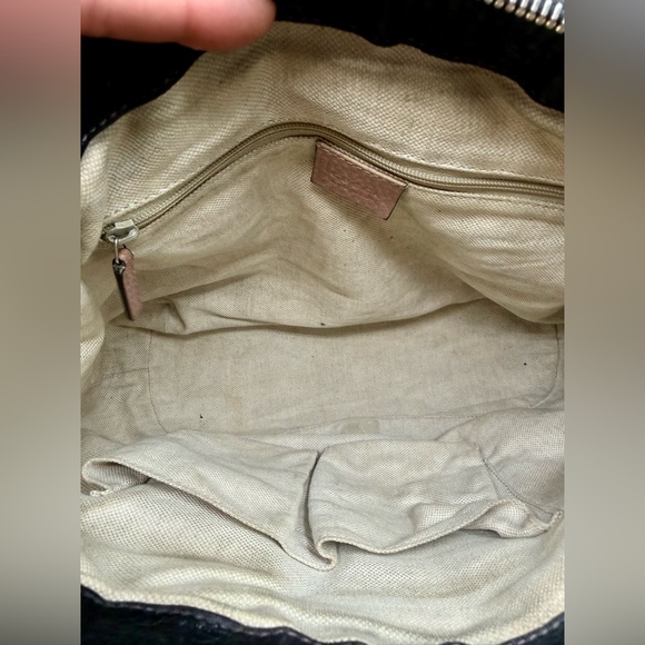 Gucci Black Guccissima Leather Medium Sukey 2-way Satchel Bag - Picture 9 of 13